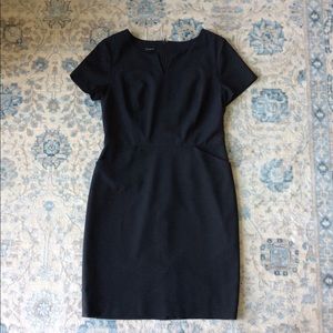 Talbots little black dress 8p m 8 petite wool lbd